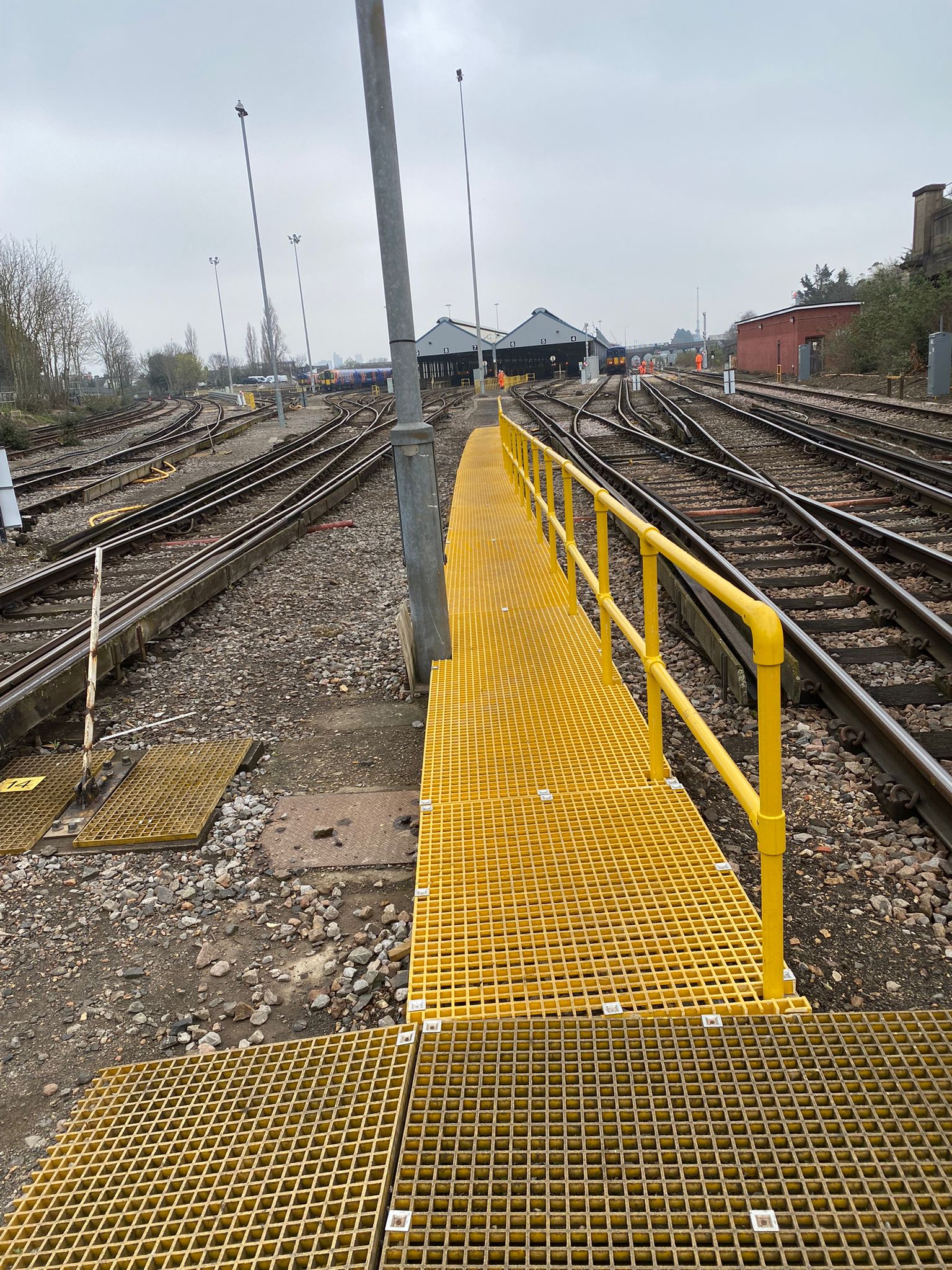 Walkway and Handrail Installation | Wimbledon Train Care Depot